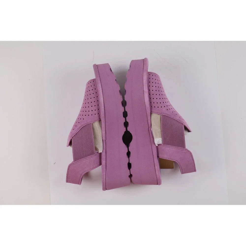 Bearpaw Tatiana Platform Sandals Lavender Mist Solid 8 Suede NWT
